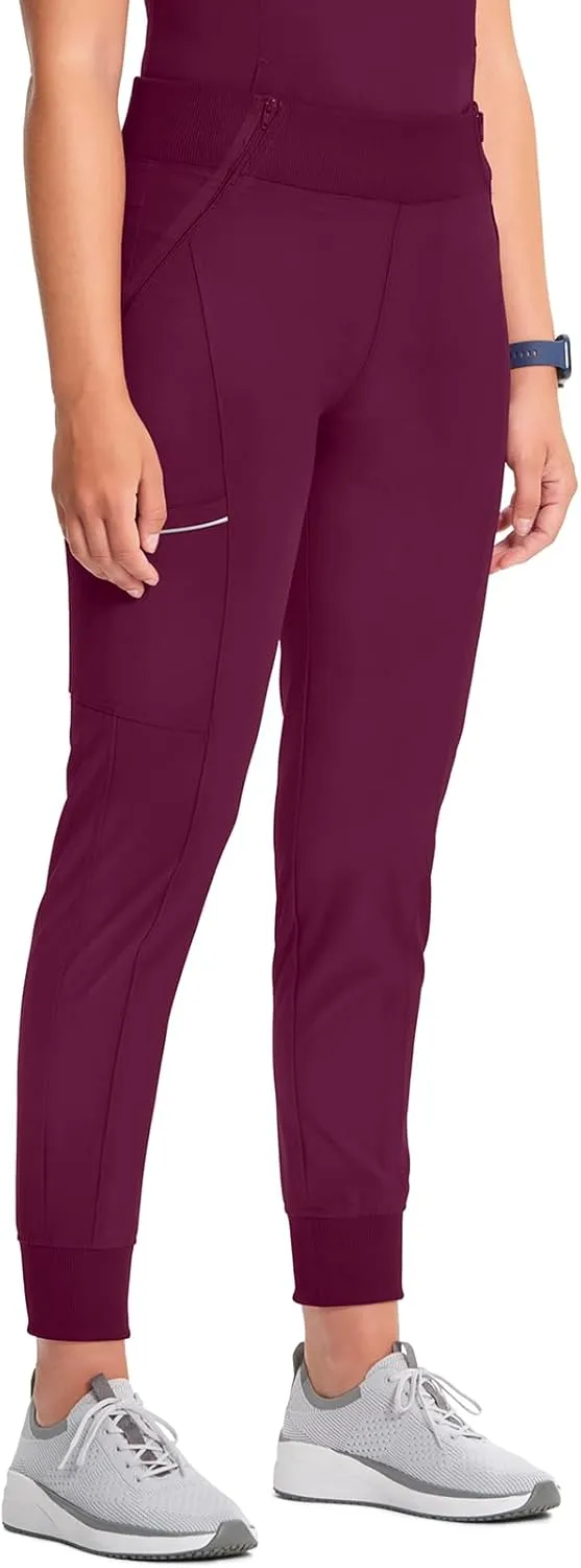 Infinity Women's Scrub Jogger Pants Mid Rise Bottoms with 5 Pockets, Moisture Wicking & 360 Stretch Fabric - CK110A