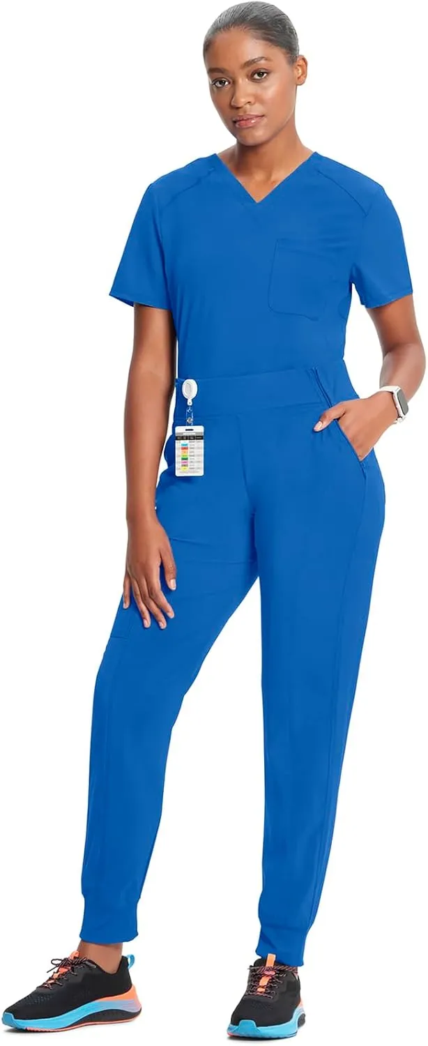 Infinity Women's Scrub Jogger Pants Mid Rise Bottoms with 5 Pockets, Moisture Wicking & 360 Stretch Fabric - CK110A