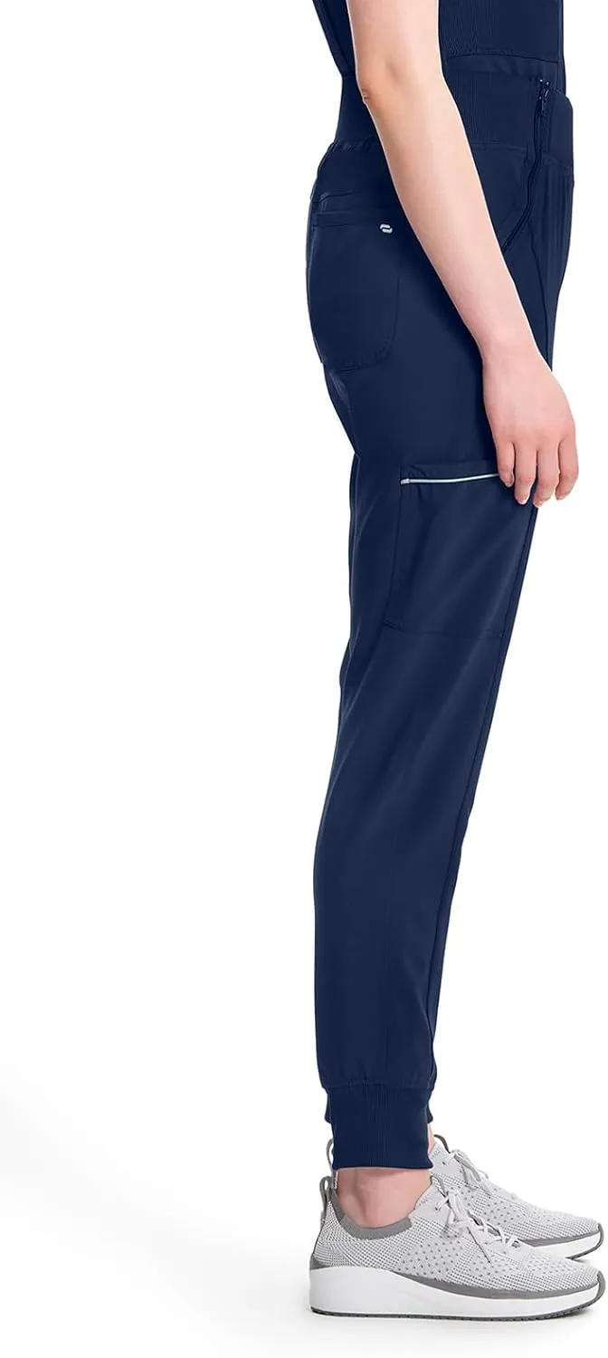 Infinity Women's Scrub Jogger Pants Mid Rise Bottoms with 5 Pockets, Moisture Wicking & 360 Stretch Fabric - CK110A