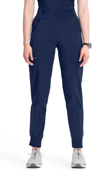Infinity Women's Scrub Jogger Pants Mid Rise Bottoms with 5 Pockets, Moisture Wicking & 360 Stretch Fabric - CK110A