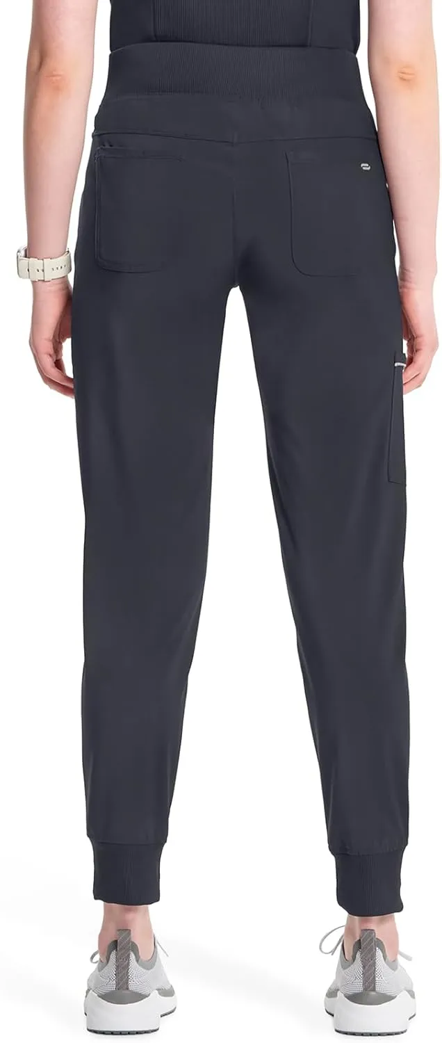 Infinity Women's Scrub Jogger Pants Mid Rise Bottoms with 5 Pockets, Moisture Wicking & 360 Stretch Fabric - CK110A