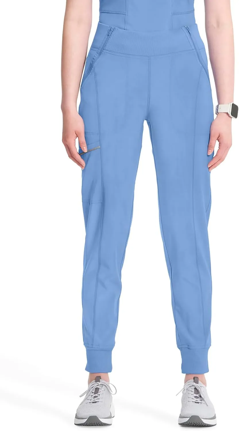 Infinity Women's Scrub Jogger Pants Mid Rise Bottoms with 5 Pockets, Moisture Wicking & 360 Stretch Fabric - CK110A