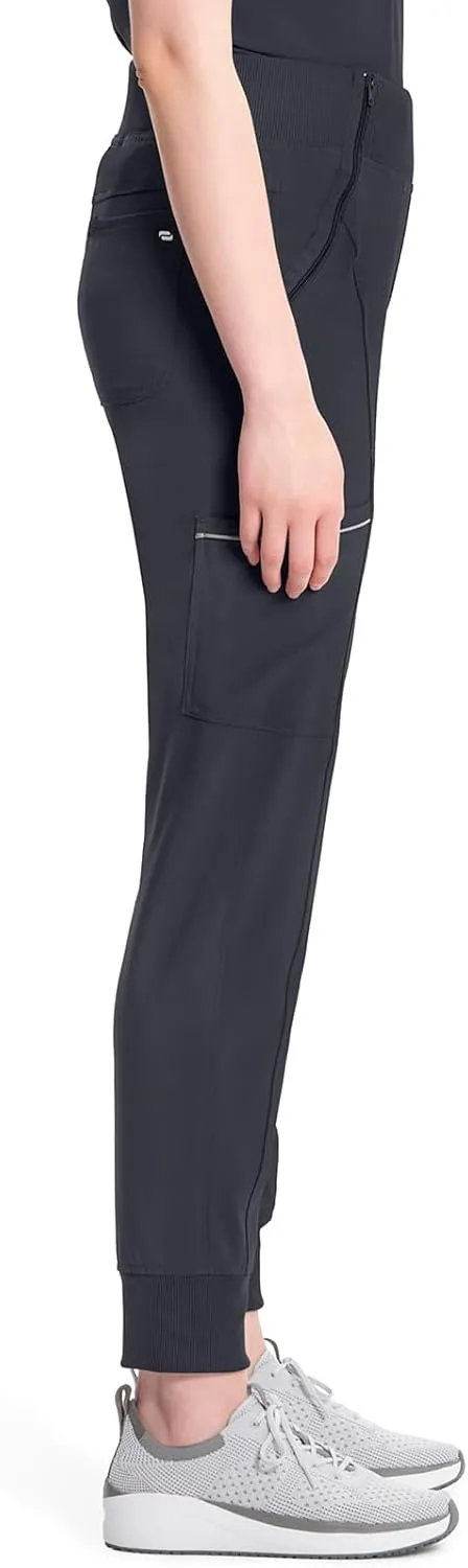 Infinity Women's Scrub Jogger Pants Mid Rise Bottoms with 5 Pockets, Moisture Wicking & 360 Stretch Fabric - CK110A