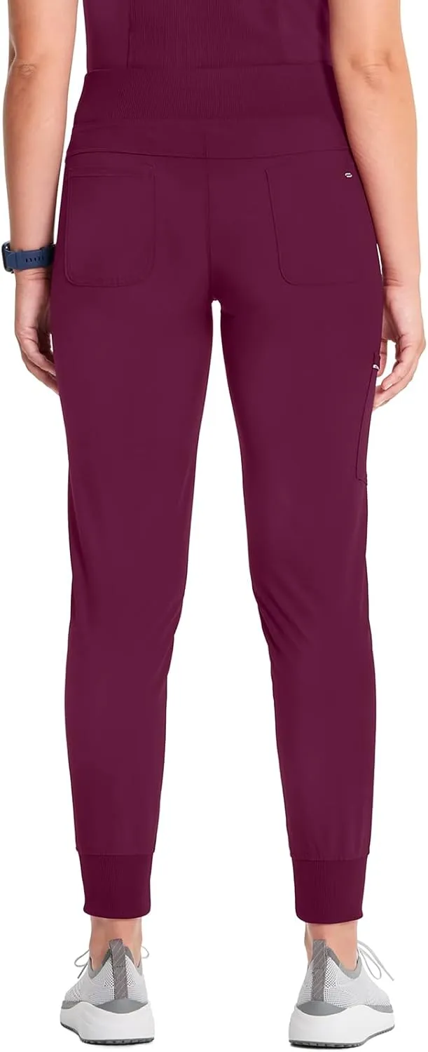 Infinity Women's Scrub Jogger Pants Mid Rise Bottoms with 5 Pockets, Moisture Wicking & 360 Stretch Fabric - CK110A