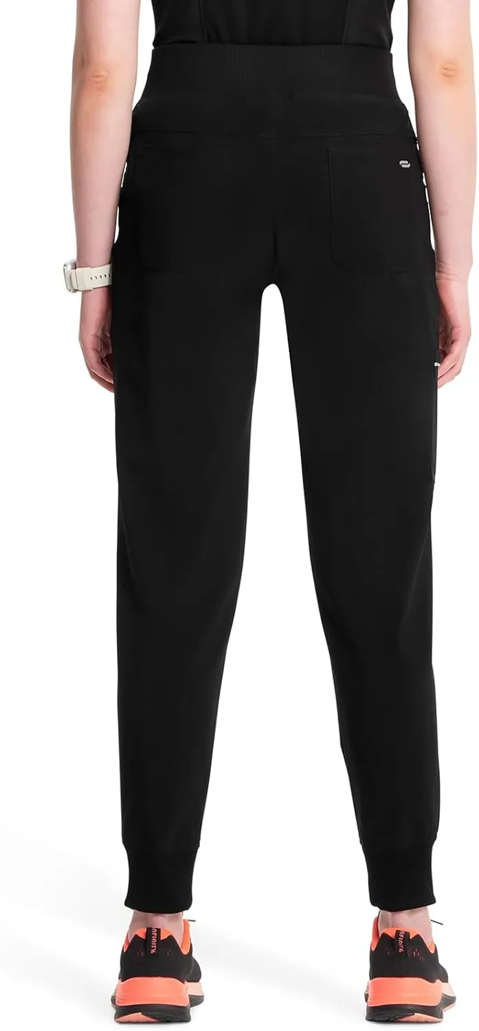 Infinity Women's Scrub Jogger Pants Mid Rise Bottoms with 5 Pockets, Moisture Wicking & 360 Stretch Fabric - CK110A