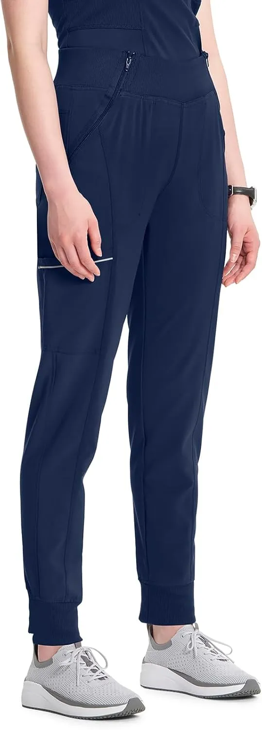 Infinity Women's Scrub Jogger Pants Mid Rise Bottoms with 5 Pockets, Moisture Wicking & 360 Stretch Fabric - CK110A
