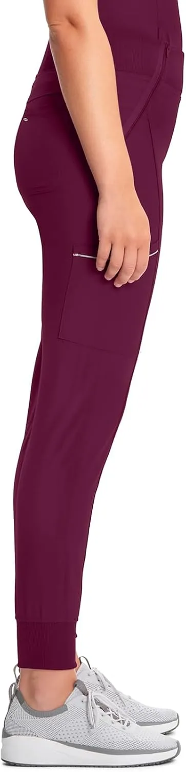 Infinity Women's Scrub Jogger Pants Mid Rise Bottoms with 5 Pockets, Moisture Wicking & 360 Stretch Fabric - CK110A