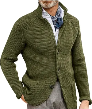 Jackets for Men Autumn and Winter Men's Fashion Cardigan Warm Lapel Hooded Jacket Sweaters Jackets