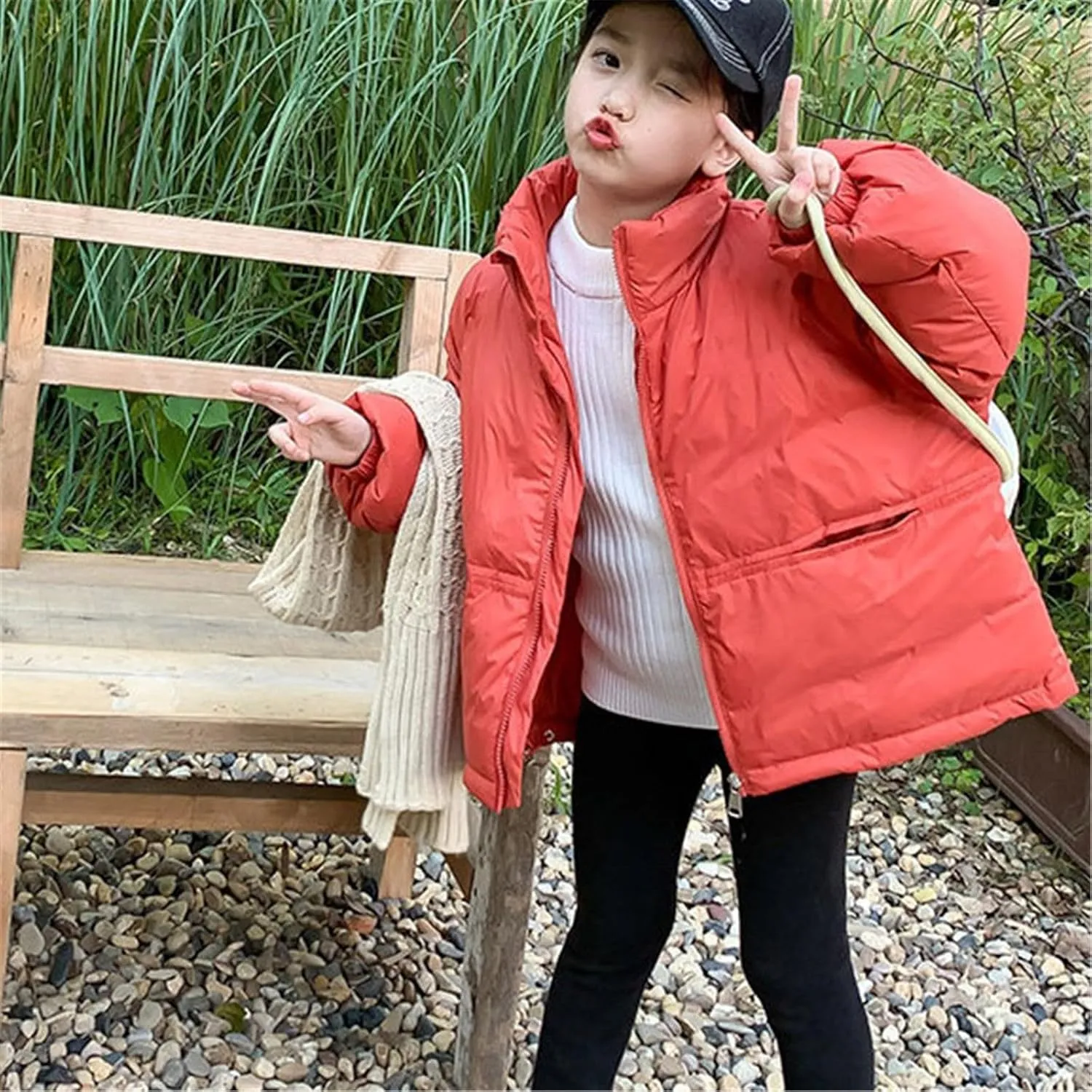 Kids Toddler Baby Girls Boys Winter Warm Thick Solid Cotton Long Sleeve Padded Jacket Coat Winter Coats for Teenage