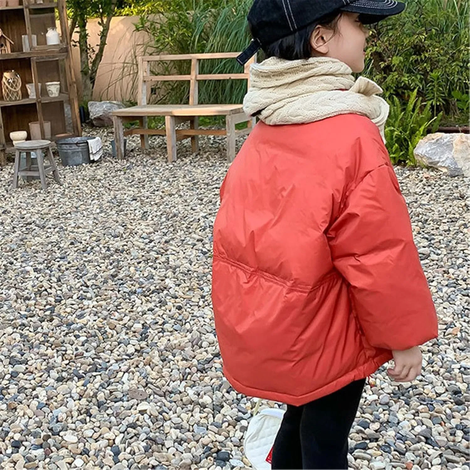 Kids Toddler Baby Girls Boys Winter Warm Thick Solid Cotton Long Sleeve Padded Jacket Coat Winter Coats for Teenage