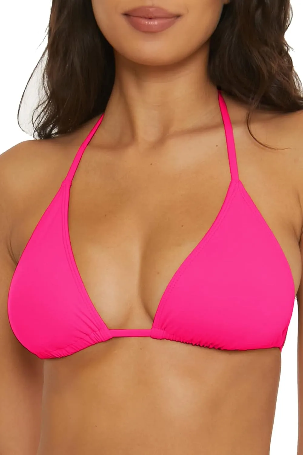 Kira - Women's Multi-Way Triangle Bikini Top, Sexy Swimwear Separates for Women, Taffy, Large