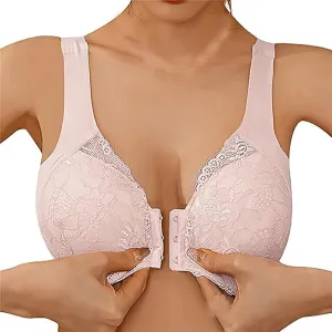 Lace Bra for Women Front Closure Seamless Comfort No Underwire Bra Sexy Full Coverage Wireless Bras Sport Bras