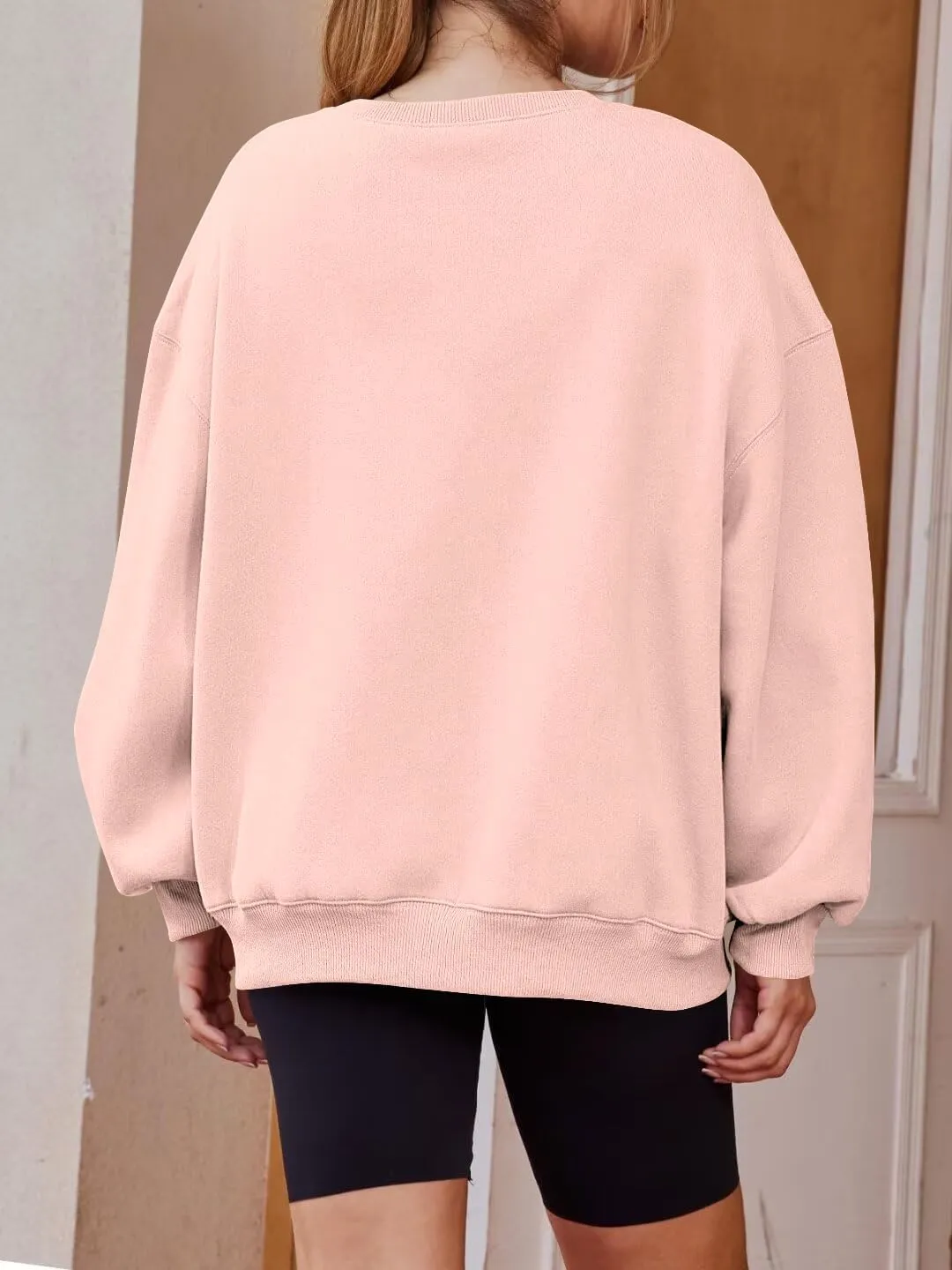 Lacozy Womens USA Graphic Sweatshirts American flag Crewneck Long Sleeve Sweater Loose Fleece Tops Fall Winter Clothes