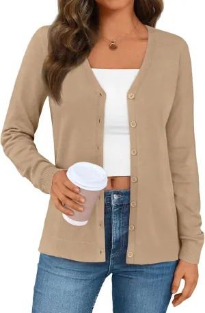 LILLUSORY Cardigan Sweaters for Women 2025 Trendy Summer Lightweight Cardigans Spring Sweater Button Down Shirts Outfits
