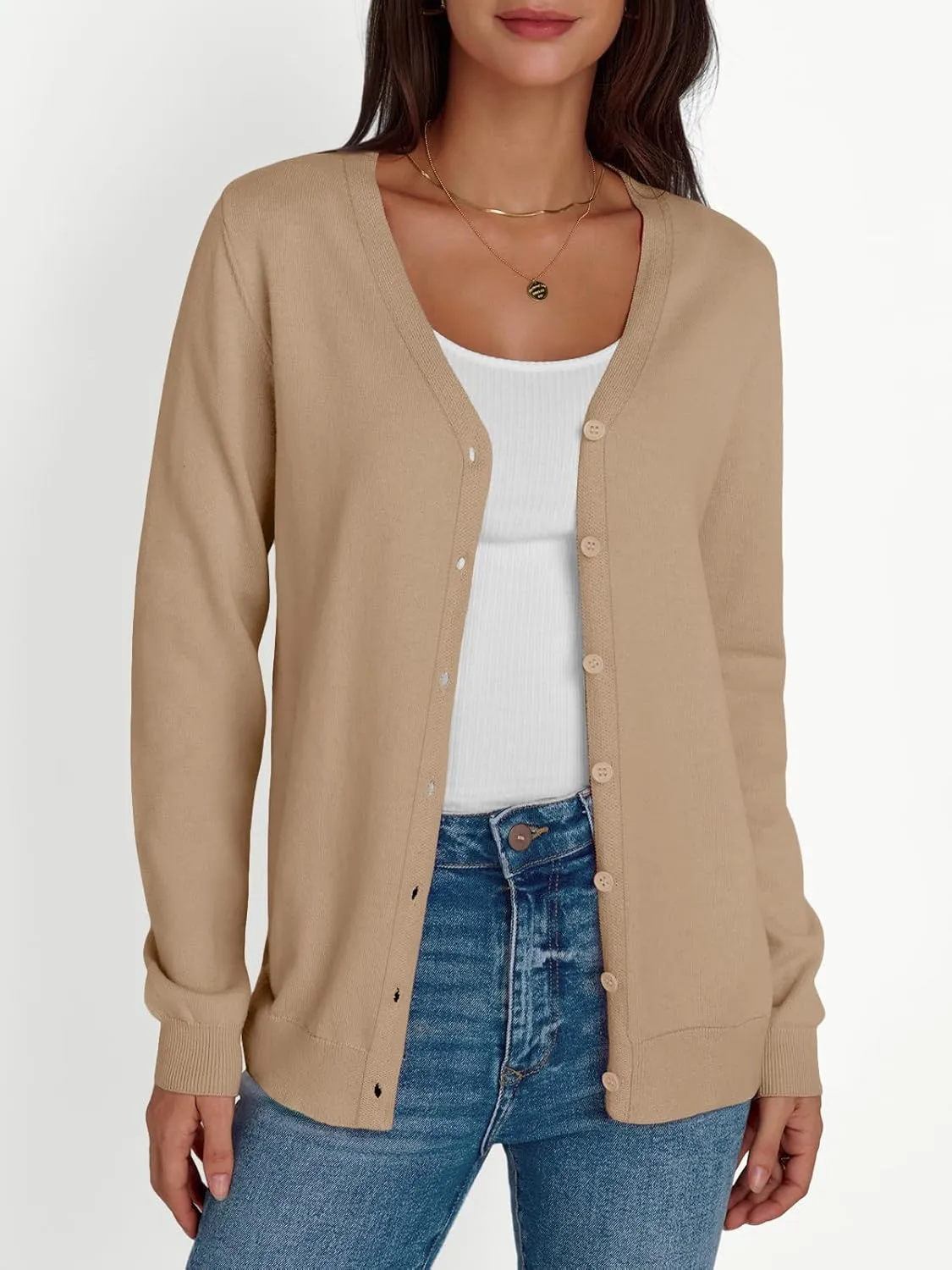 LILLUSORY Cardigan Sweaters for Women 2025 Trendy Summer Lightweight Cardigans Spring Sweater Button Down Shirts Outfits