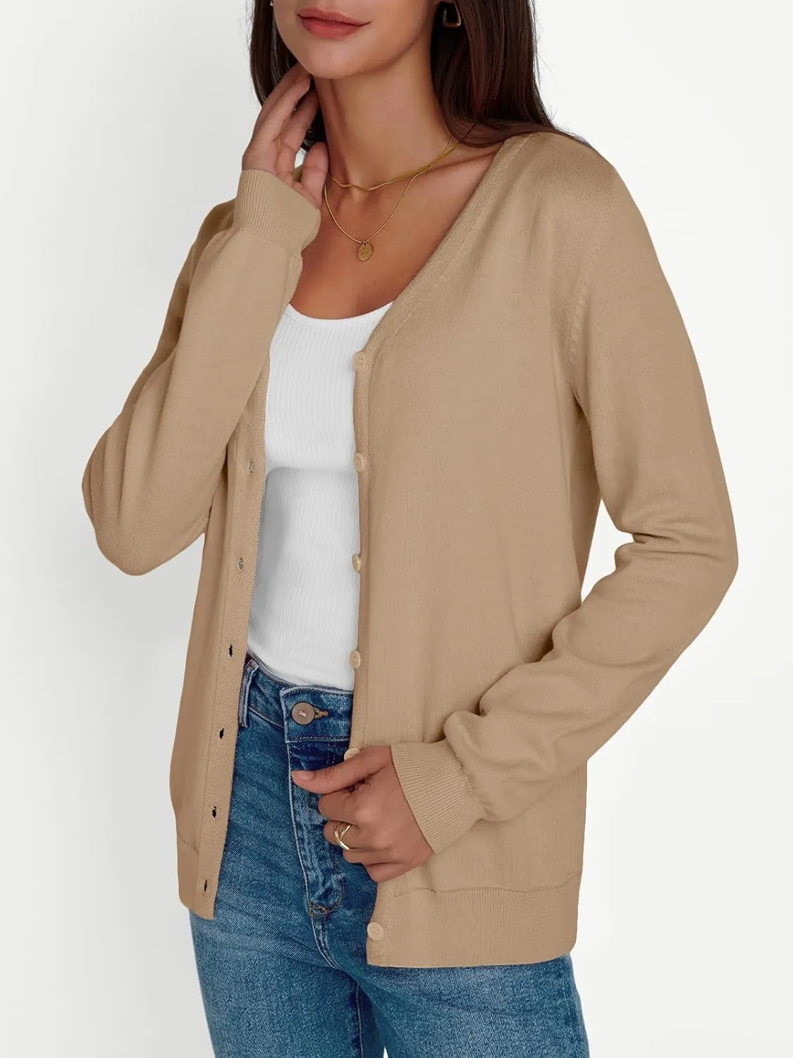 LILLUSORY Cardigan Sweaters for Women 2025 Trendy Summer Lightweight Cardigans Spring Sweater Button Down Shirts Outfits
