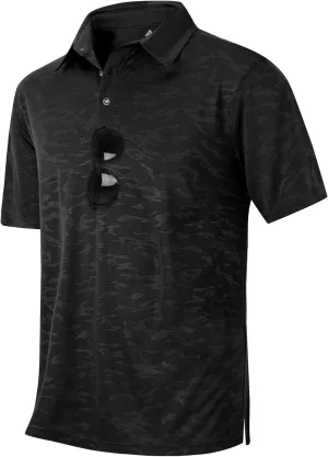 LLdress Mens Polo Shirts Moisture Wicking Dry Fit Performance Short Sleeve Golf Shirt