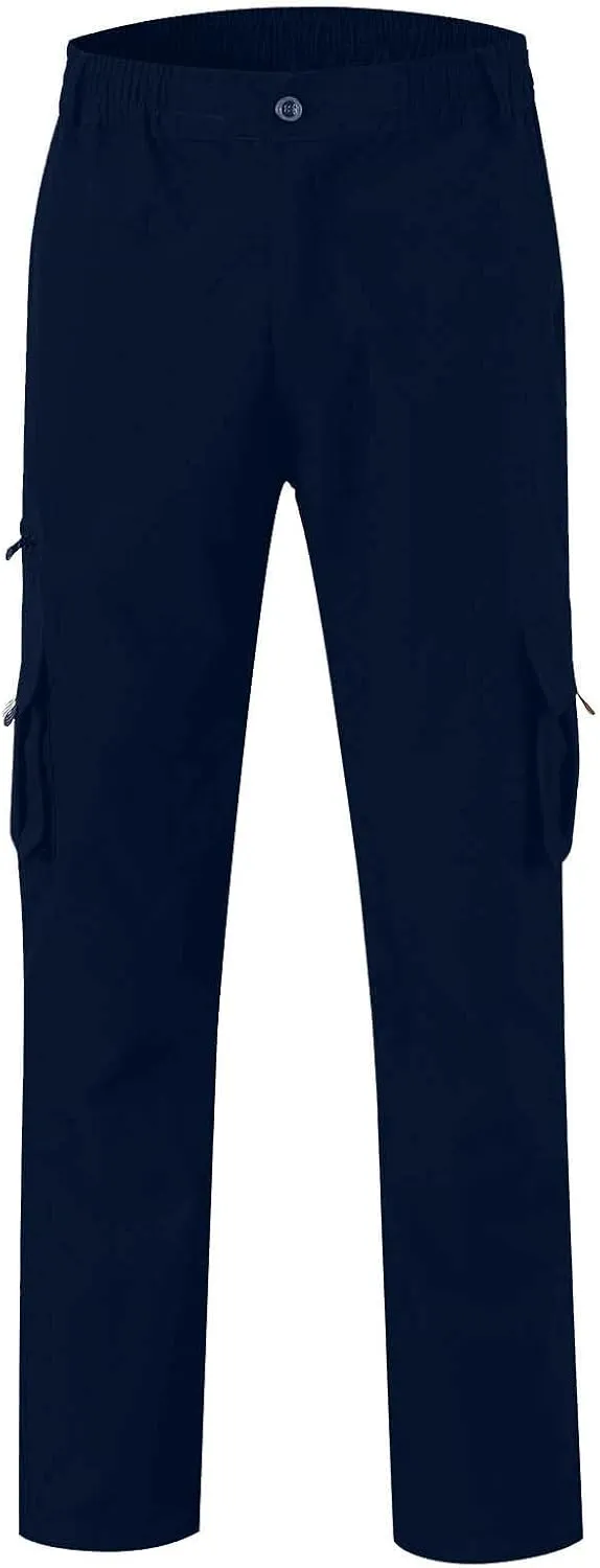 Men Cargo Pants Relaxed Fit Baggy Cargo PantsLounge Pants Elastic Waist Fashion Trousers with Pockets