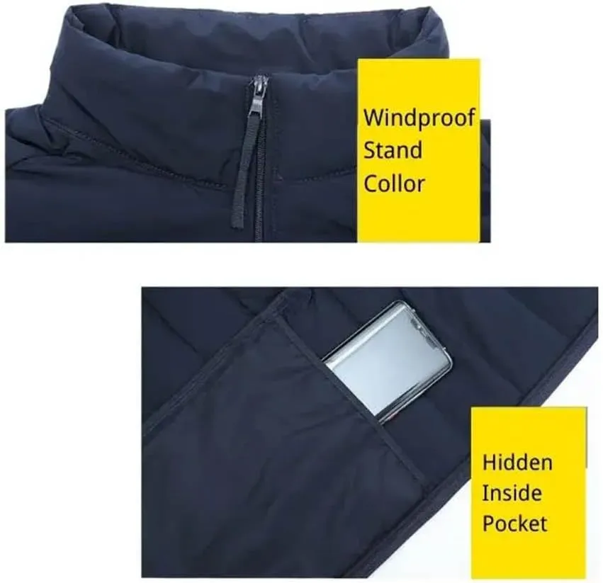 MEN SEAMLESS DOWN JACKET Men's Packable Lightweight Long-Sleeve Full-Zip Puffer Jacket
