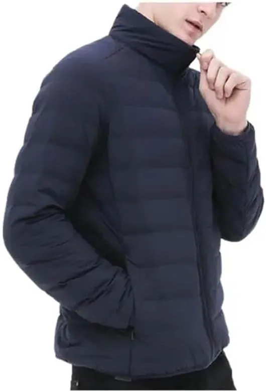 MEN SEAMLESS DOWN JACKET Men's Packable Lightweight Long-Sleeve Full-Zip Puffer Jacket