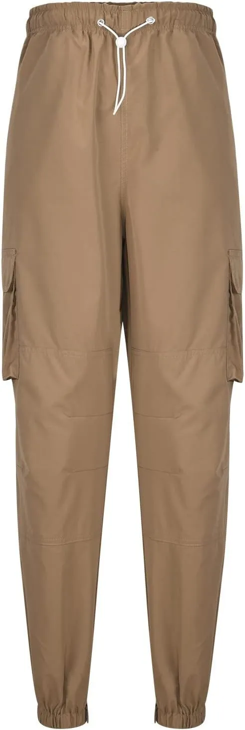 Men's Baggy Cargo Pants Trendy Casual Parachute Pant Loose Fit Harem Sweatpants Joggers with Pockets for Streetwear