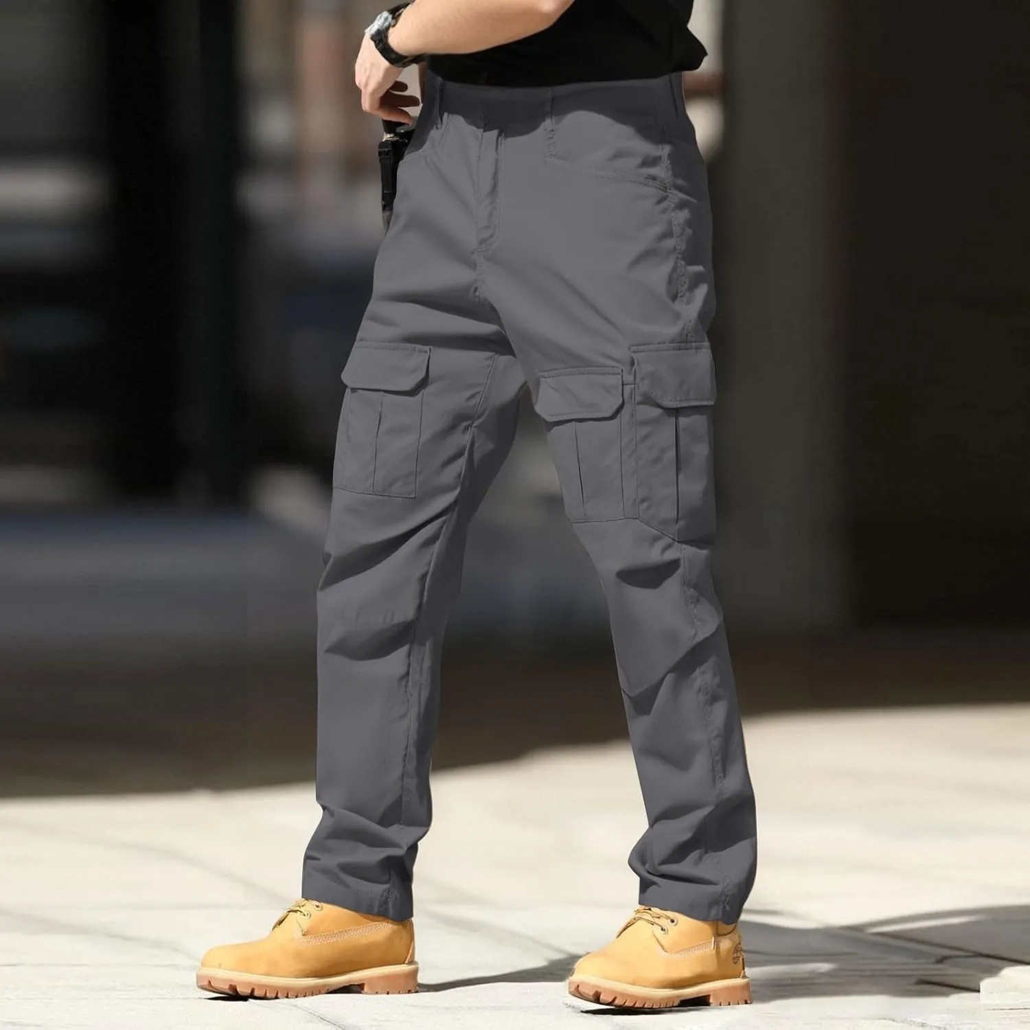 Men's Cargo Hiking Pants Lightweight Water Resistant Quick Dry Outdoor Travel Climbing Work Pants 2025