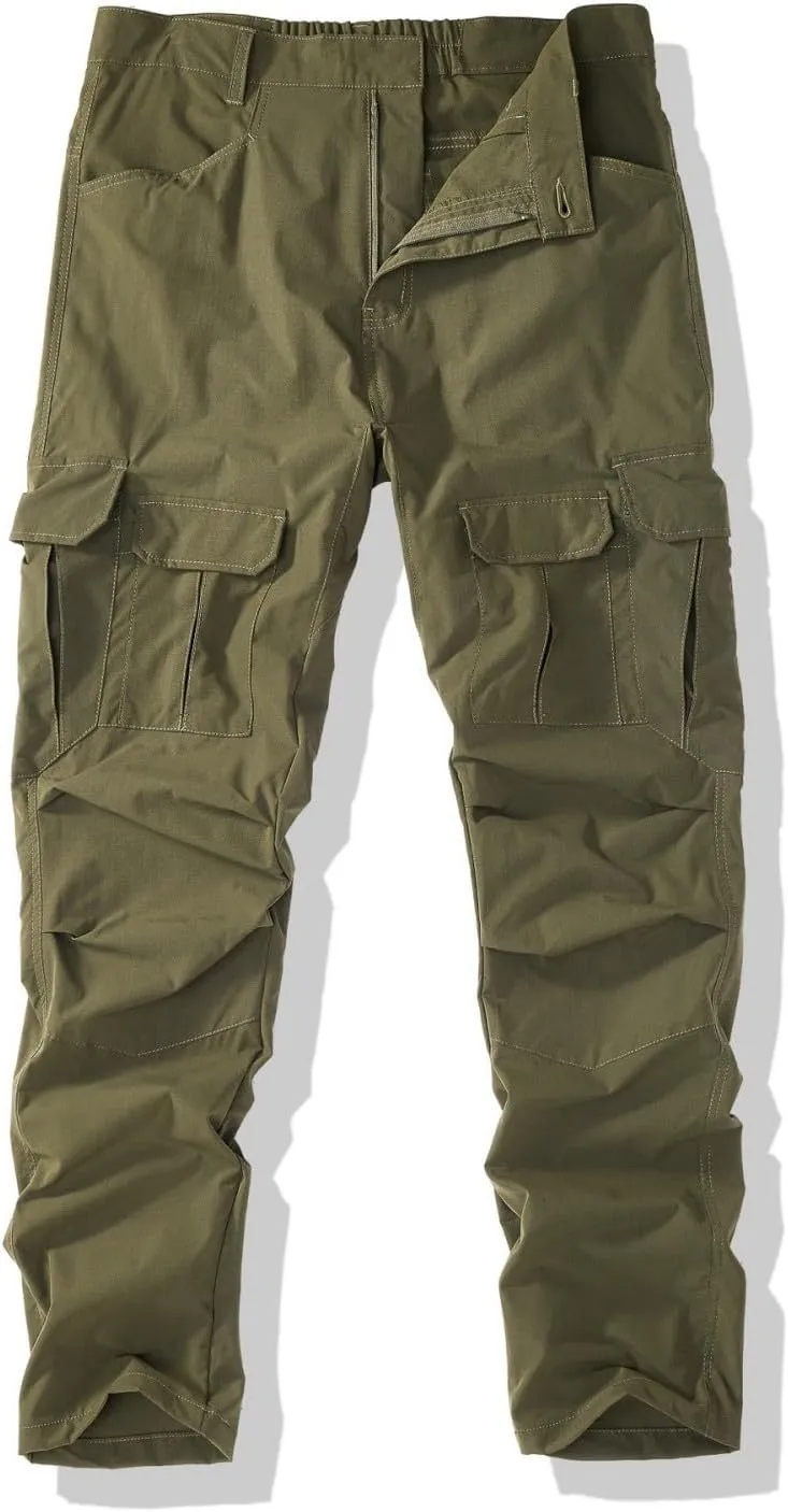 Men's Cargo Hiking Pants Lightweight Water Resistant Quick Dry Outdoor Travel Climbing Work Pants 2025