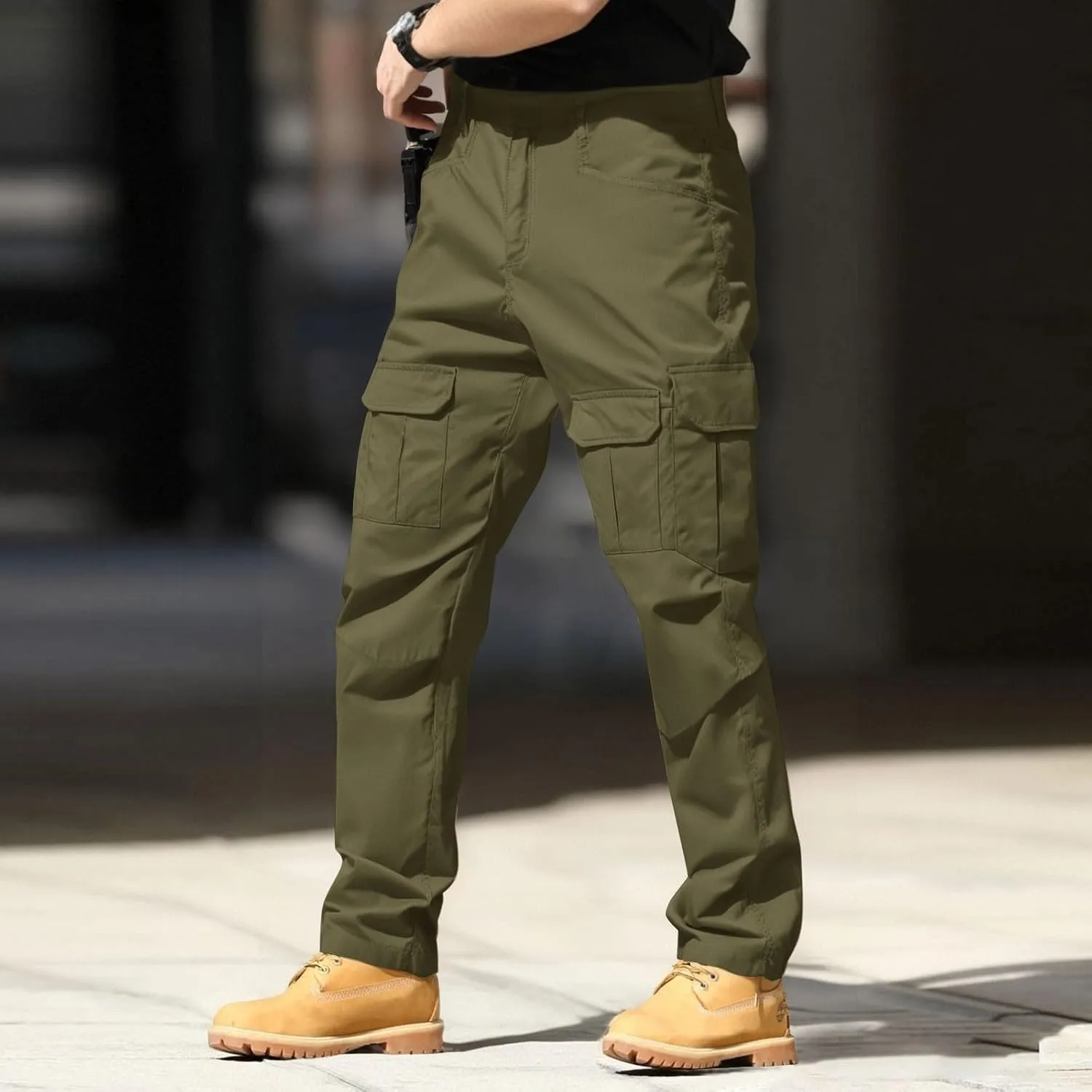 Men's Cargo Hiking Pants Lightweight Water Resistant Quick Dry Outdoor Travel Climbing Work Pants 2025