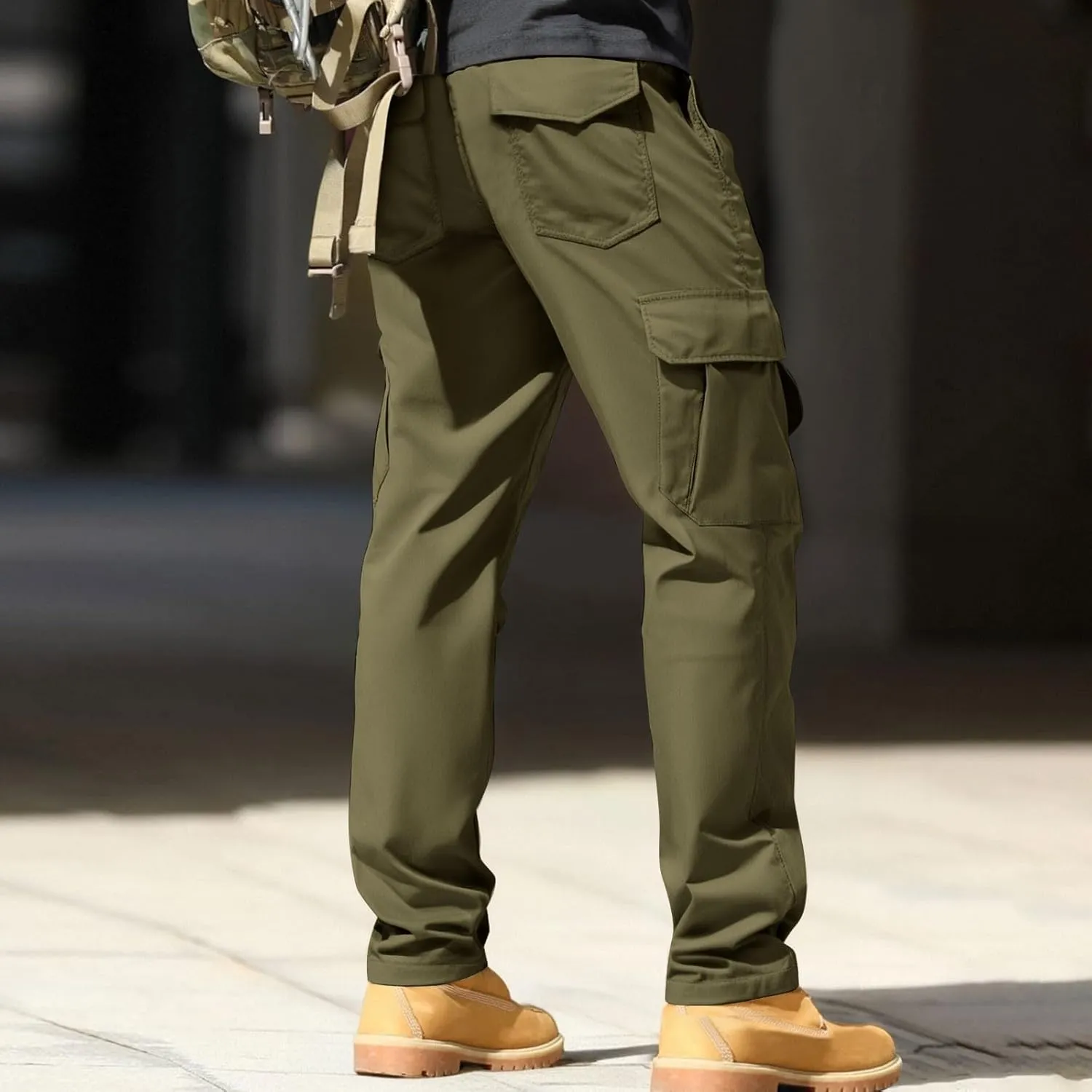 Men's Cargo Hiking Pants Lightweight Water Resistant Quick Dry Outdoor Travel Climbing Work Pants 2025