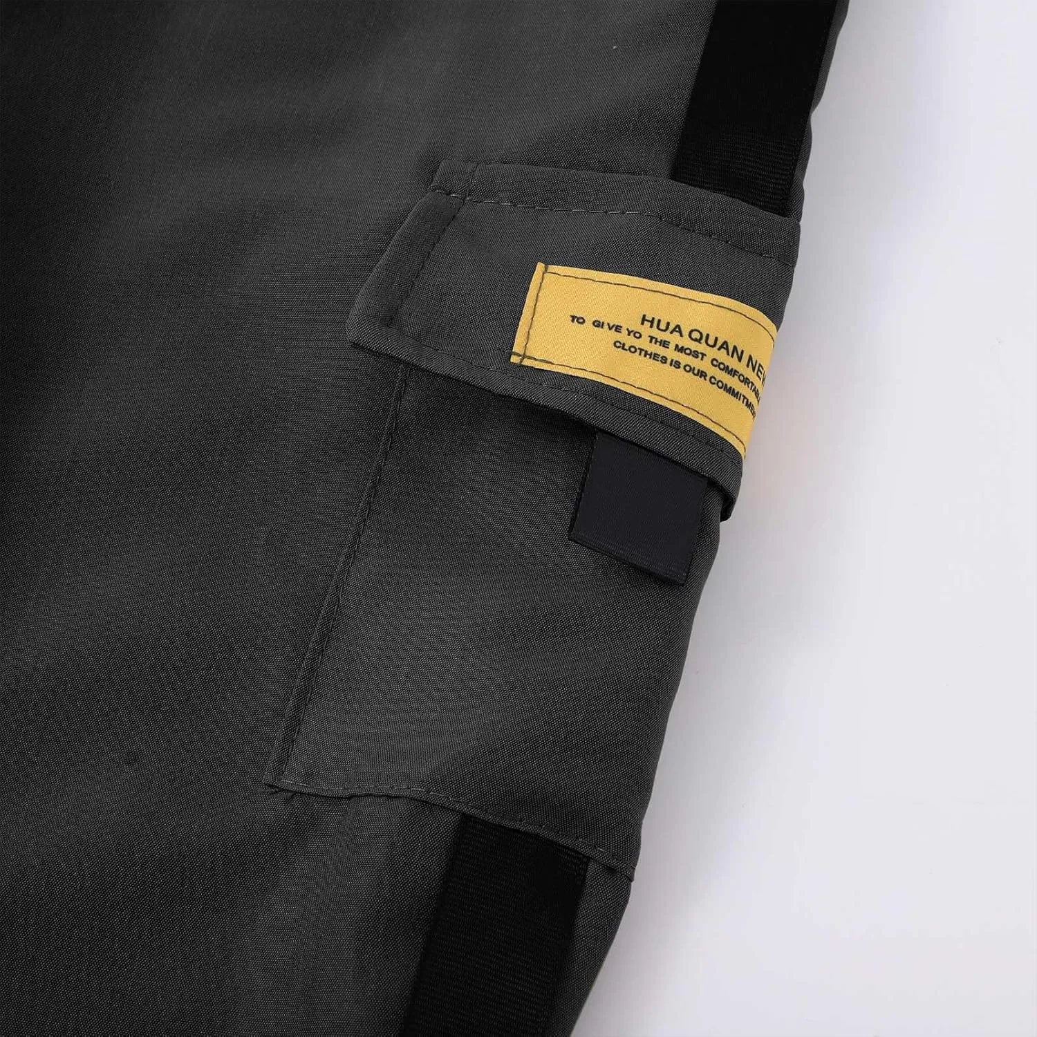 Mens Casual Jogger Pants Active Streetwear Elastic Waist Drawstring Hip Hop Cargo Pants with Multi Pockets