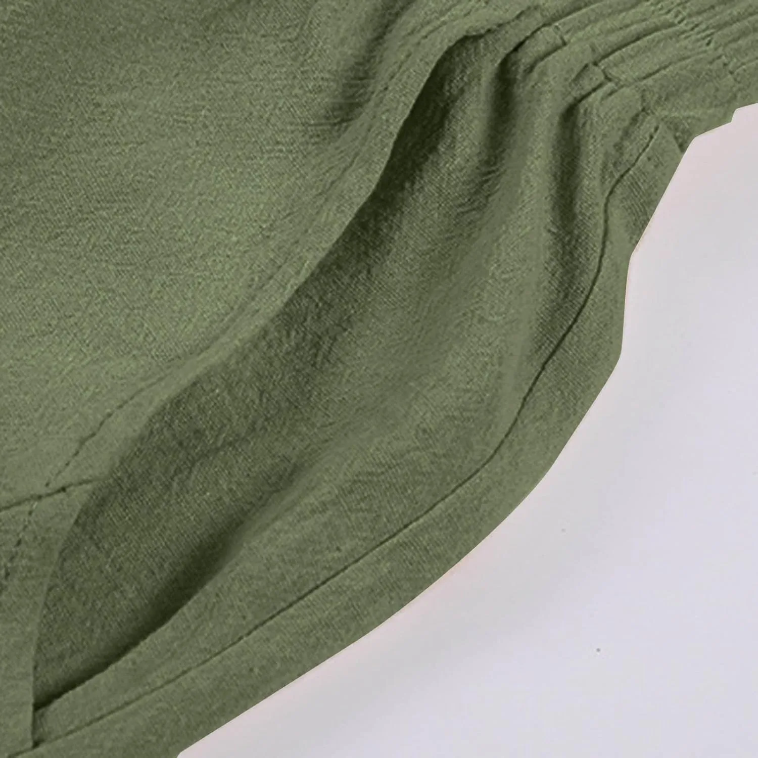 Mens Cotton Linen Pants Solid Fashion Elastic Waist Drawstring Tapered Pant Casual Vintage Hip Hop Harem Trouser