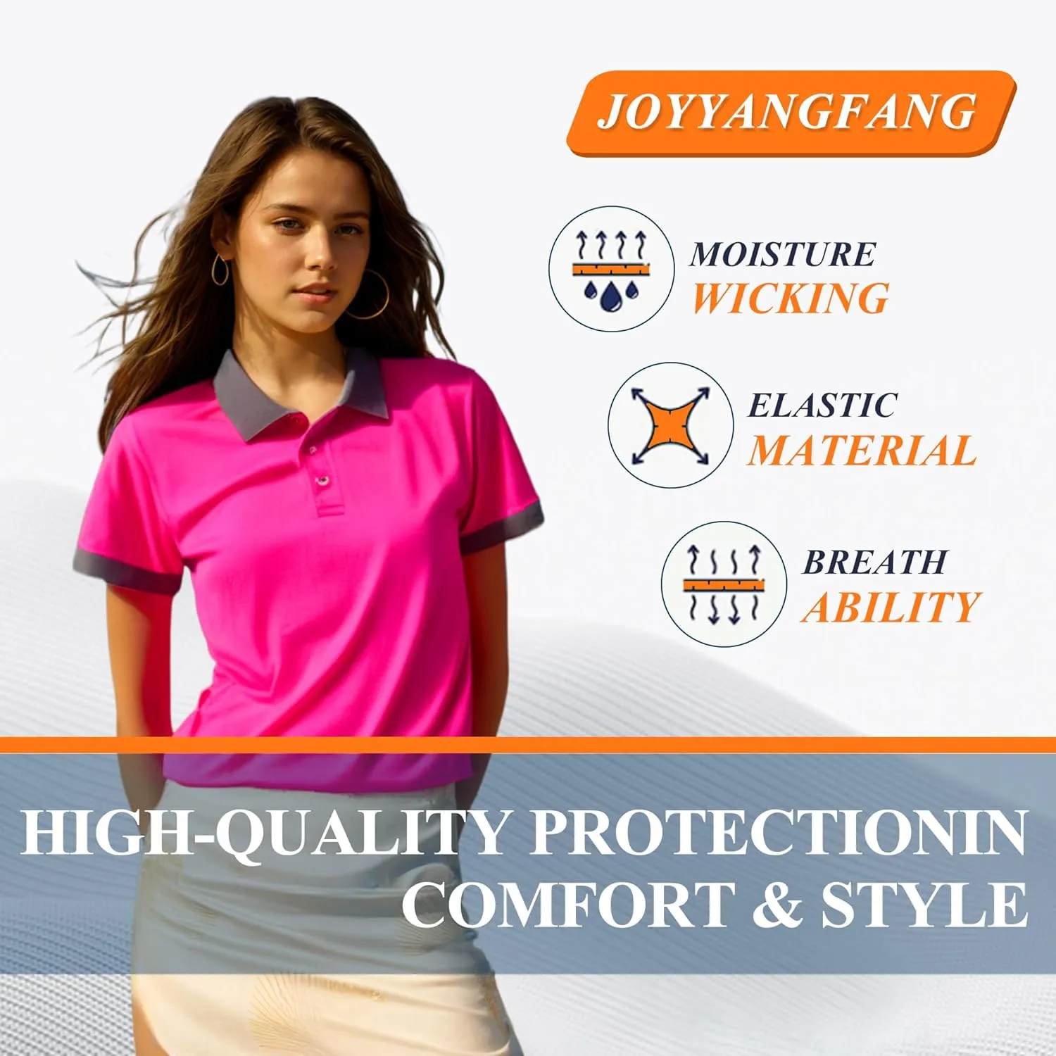 Mens High Visibility Safety Short Sleeve T-Shirt with Pocket Moisture Wicking Shirts,Multipack