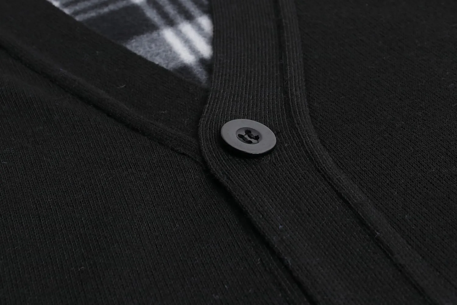 Men's Knitted Sweater Vest Fleece Lined Sleeveless Cardigan V Neck Button Down Knitwear with Pockets for Winter