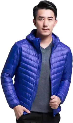 Men's Lightweight Down Jacket Men's Cotton-Padded Jacket Short Trendy Winter Coat