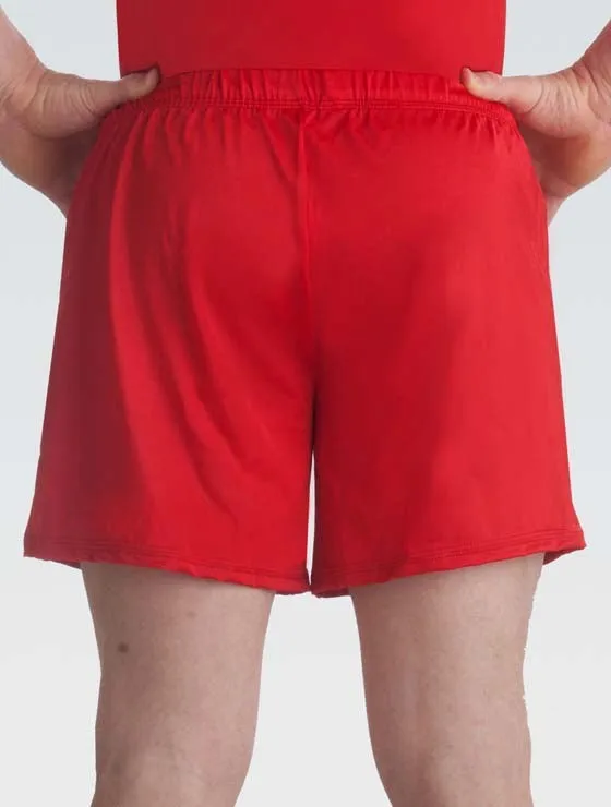 Men's Nylon/Spandex Long Shorts Red