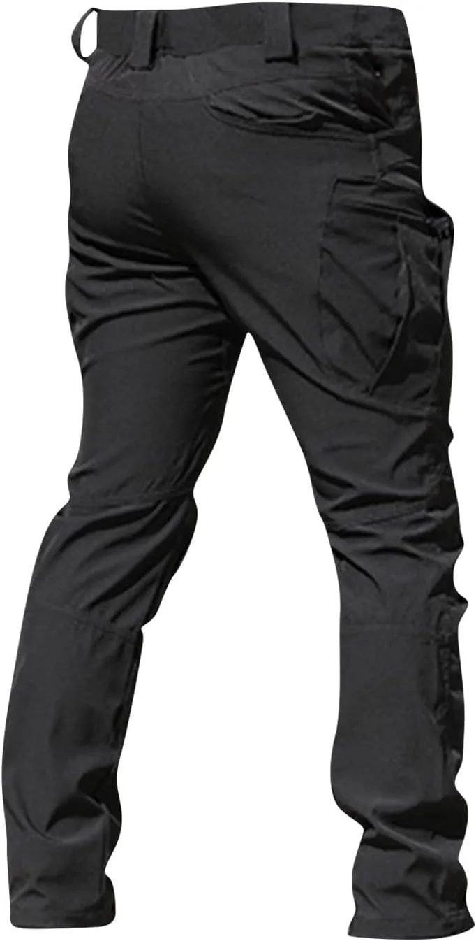 Men's Outdoor Cargo Hiking Pants Motorcycle Riding Motocross Wear Resistant Durable Trousers Soft Pants with Pockets