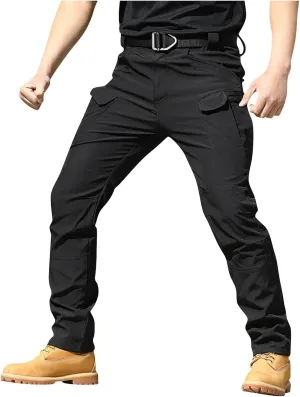 Men's Outdoor Cargo Hiking Pants Motorcycle Riding Motocross Wear Resistant Durable Trousers Soft Pants with Pockets