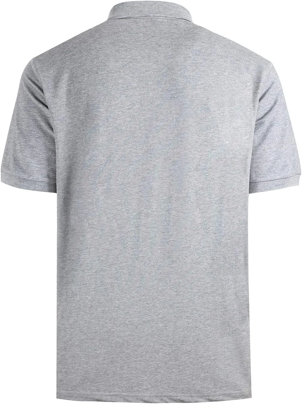 Men's Short Sleeve Polo Shirt Moisture Wicking Performance Dry Fit Golf Polo with Pocket