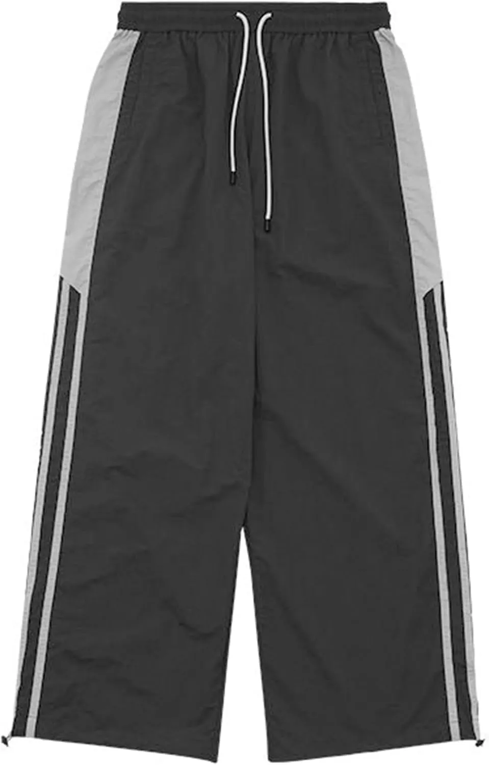 Mens Striped Track Pants Y2k Baggy Sweatpants Hip Hop Streetwear Pants Grunge Parachute Pants for Men