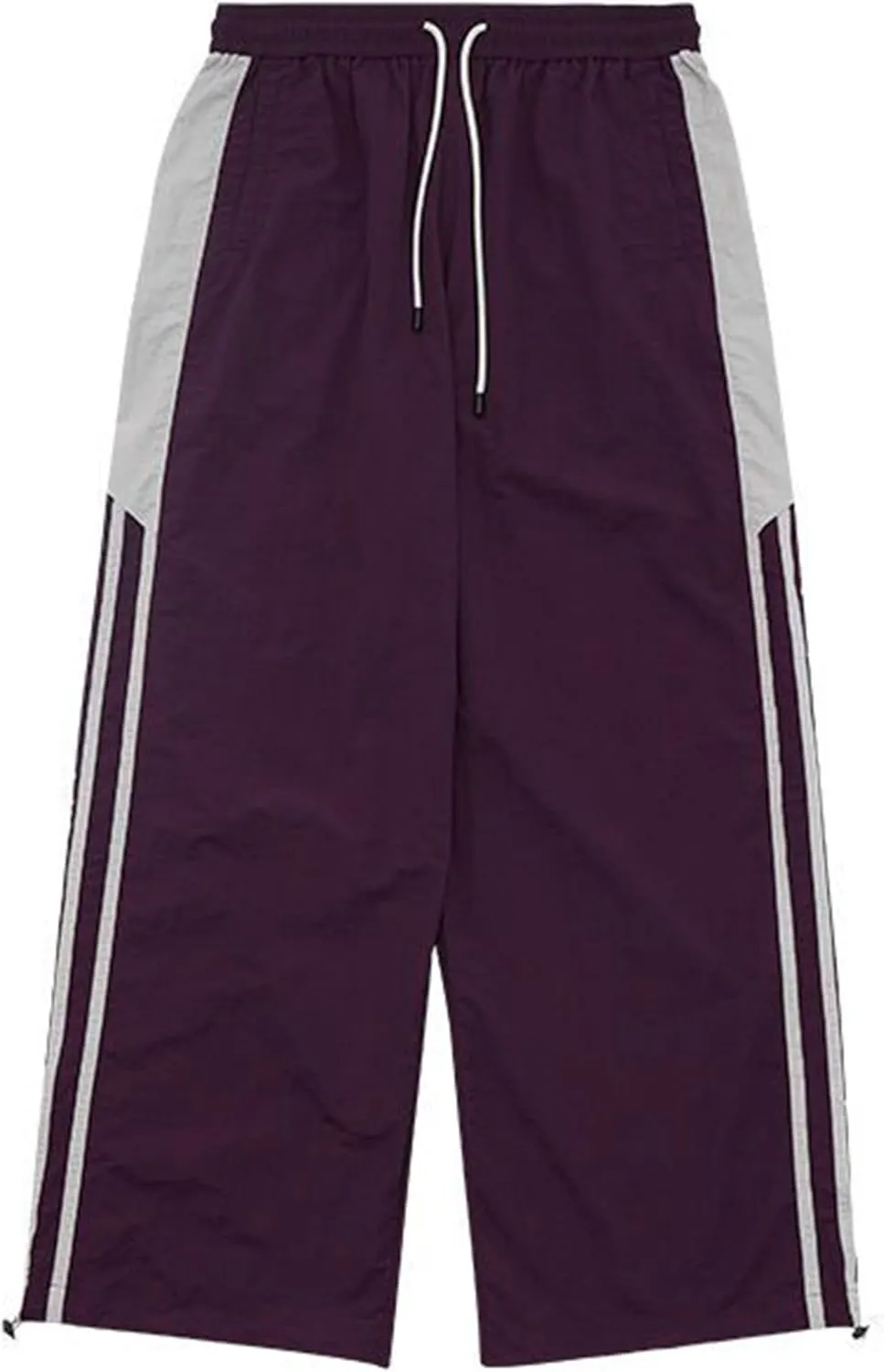 Mens Striped Track Pants Y2k Baggy Sweatpants Hip Hop Streetwear Pants Grunge Parachute Pants for Men
