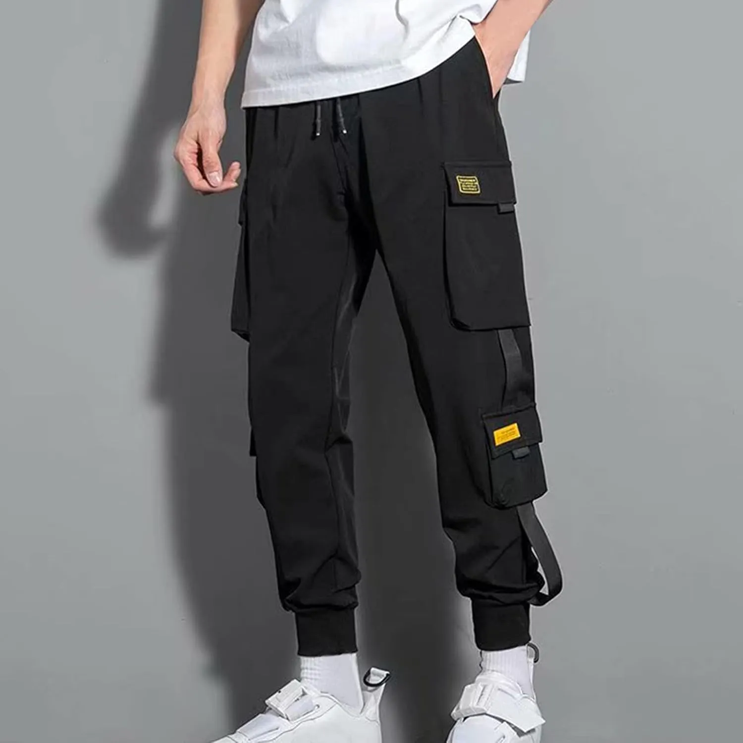 Mens Stylish Jogger Pants Plus Size Harem Pants Japanese Joggers Hip Hop Harajuku Streetwear Hippie Sweatpants