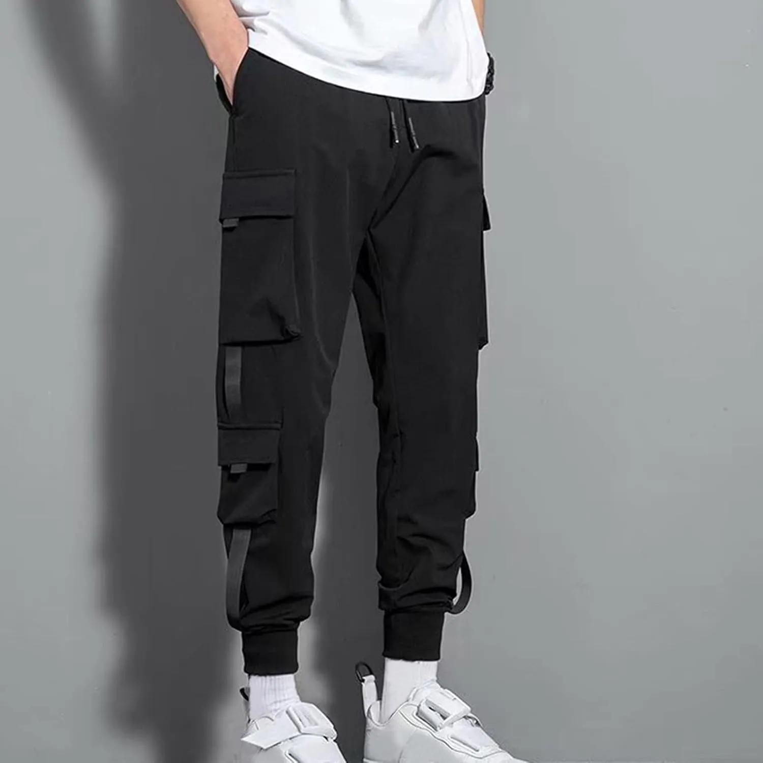 Mens Stylish Jogger Pants Plus Size Harem Pants Japanese Joggers Hip Hop Harajuku Streetwear Hippie Sweatpants