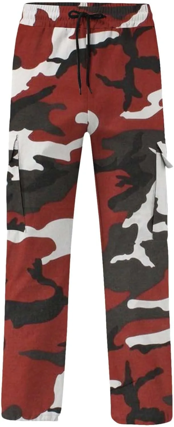 Men's Sweatpants Tapered Joggers Pants Drawstring Stretch Elastic Waist Tapered Pants Gym Running Workout Jogger Pant
