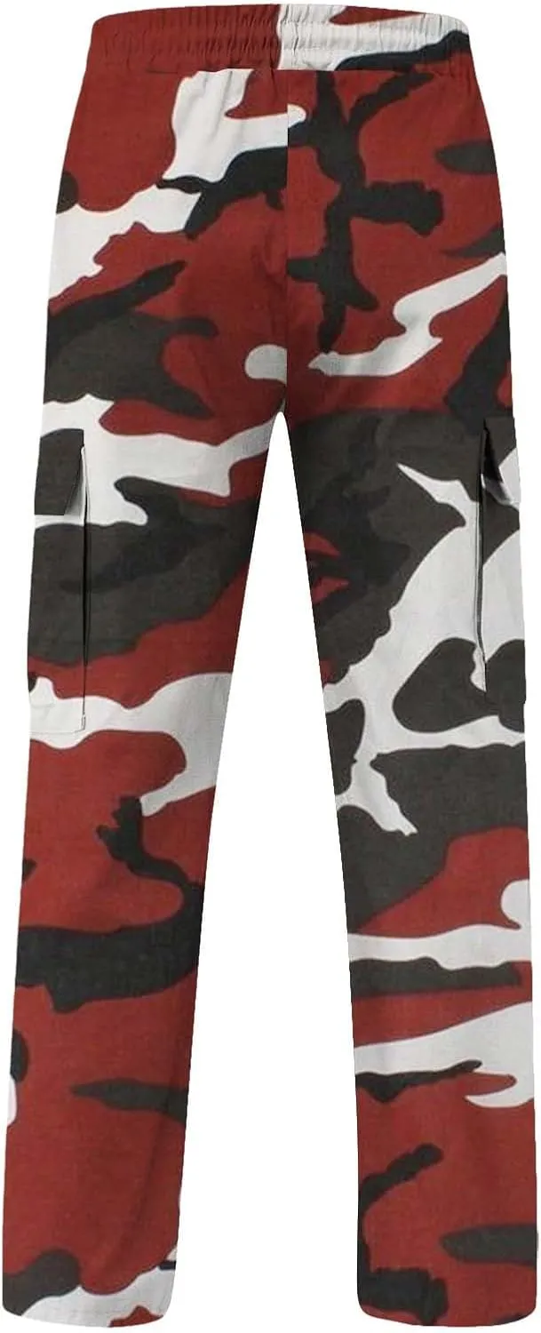 Men's Sweatpants Tapered Joggers Pants Drawstring Stretch Elastic Waist Tapered Pants Gym Running Workout Jogger Pant