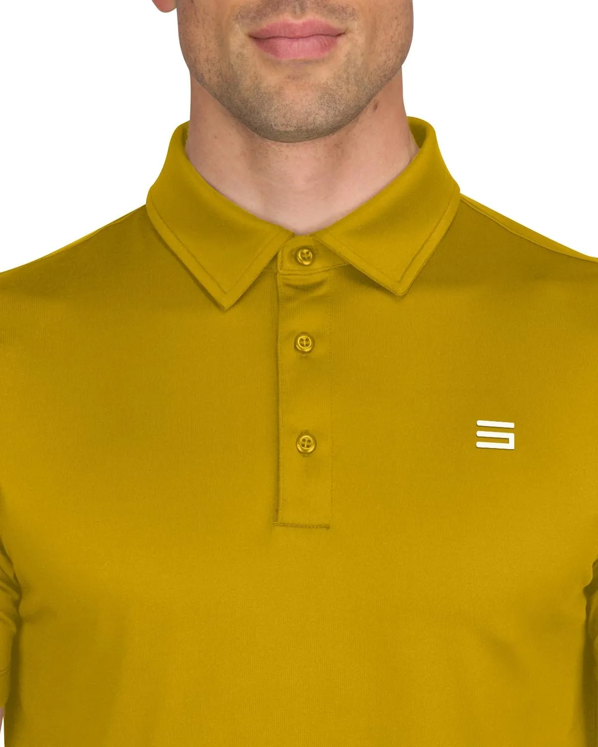 Mens Untucked Golf Polo Shirts - The Perfect Length, Quick Dry, 4-Way Stretch Fabric. Moisture Wicking, UPF 50  Protection