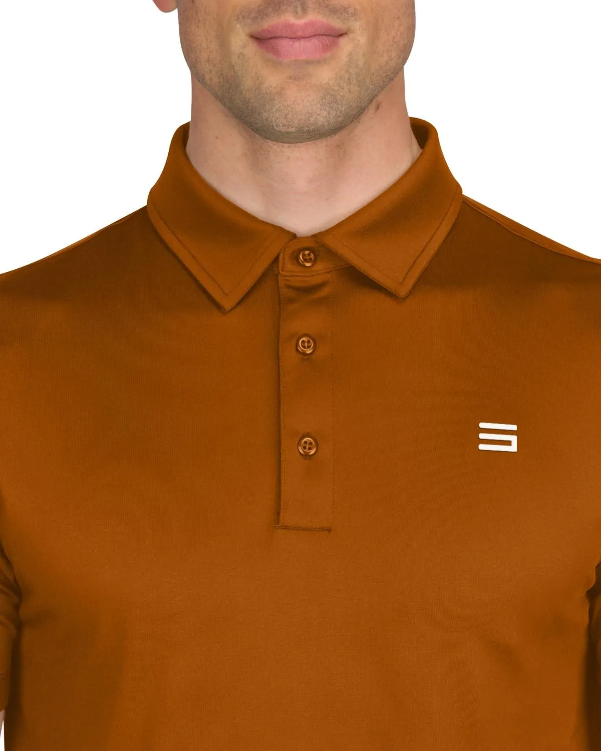 Mens Untucked Golf Polo Shirts - The Perfect Length, Quick Dry, 4-Way Stretch Fabric. Moisture Wicking, UPF 50  Protection