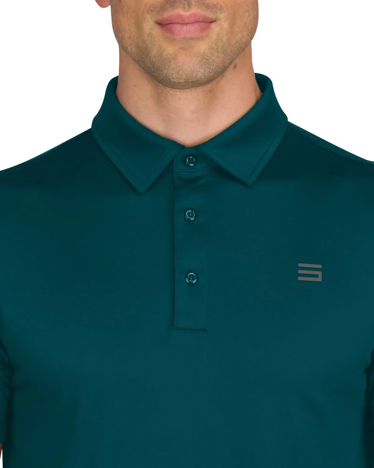 Mens Untucked Golf Polo Shirts - The Perfect Length, Quick Dry, 4-Way Stretch Fabric. Moisture Wicking, UPF 50  Protection