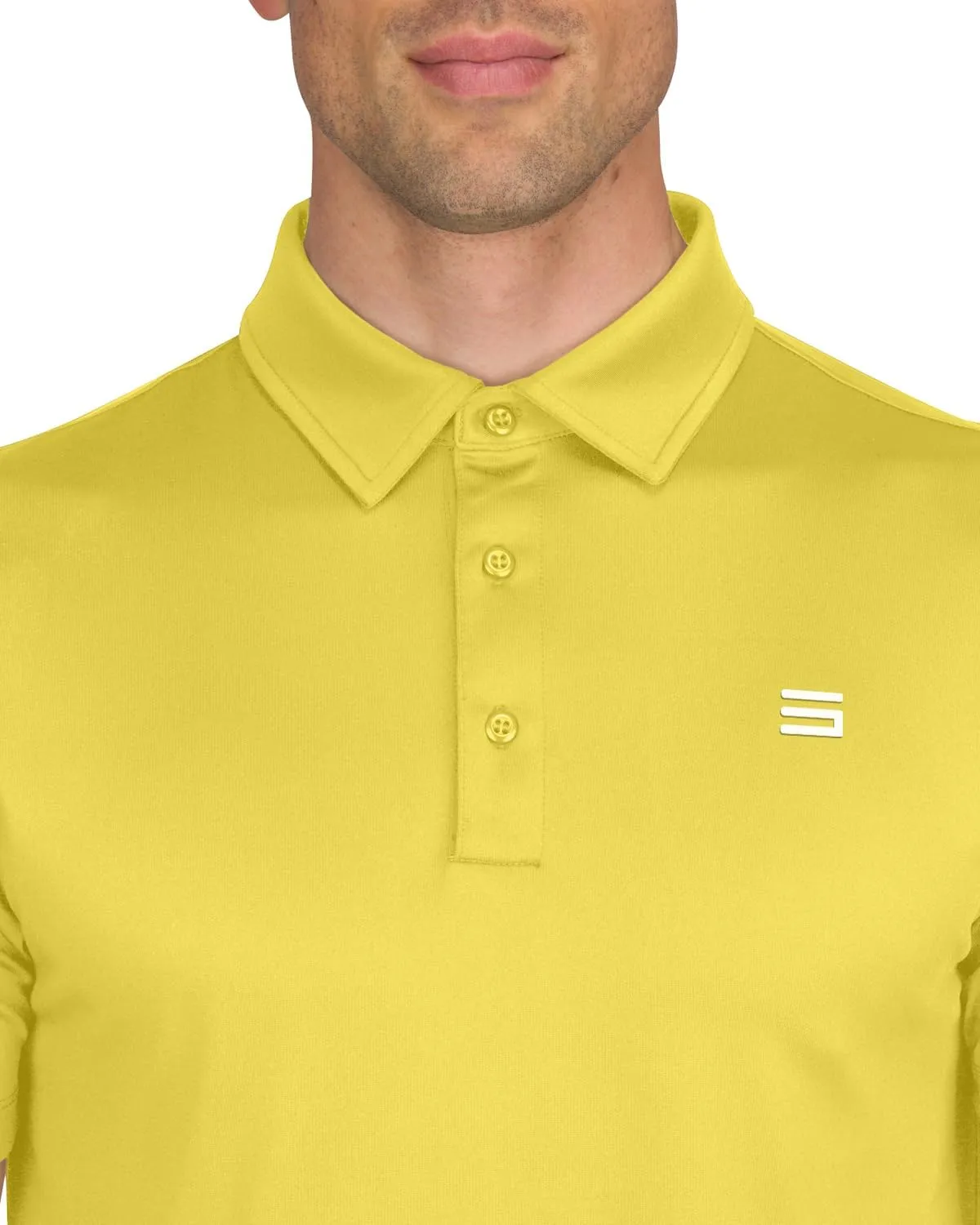 Mens Untucked Golf Polo Shirts - The Perfect Length, Quick Dry, 4-Way Stretch Fabric. Moisture Wicking, UPF 50  Protection