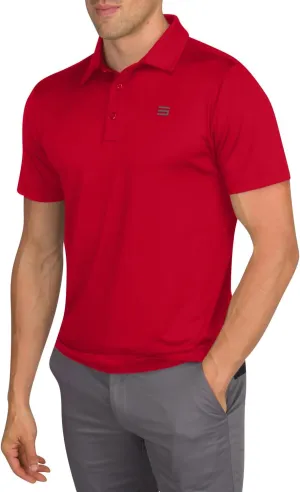 Mens Untucked Golf Polo Shirts - The Perfect Length, Quick Dry, 4-Way Stretch Fabric. Moisture Wicking, UPF 50  Protection