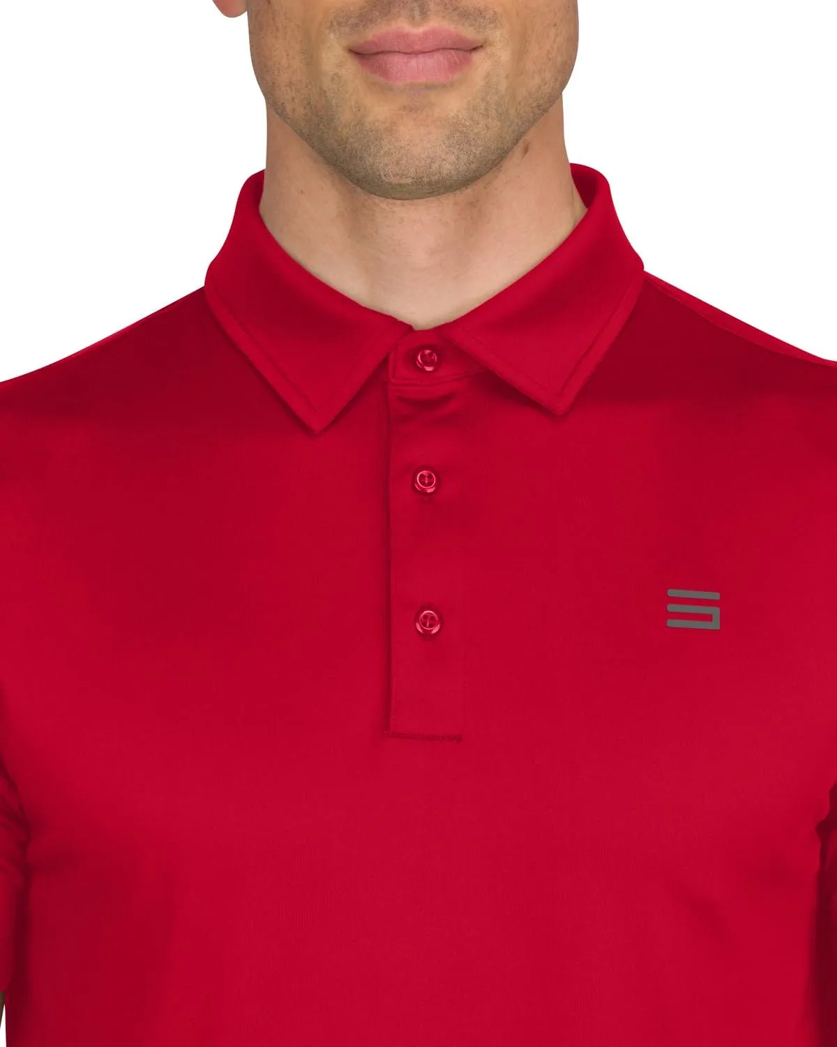 Mens Untucked Golf Polo Shirts - The Perfect Length, Quick Dry, 4-Way Stretch Fabric. Moisture Wicking, UPF 50  Protection